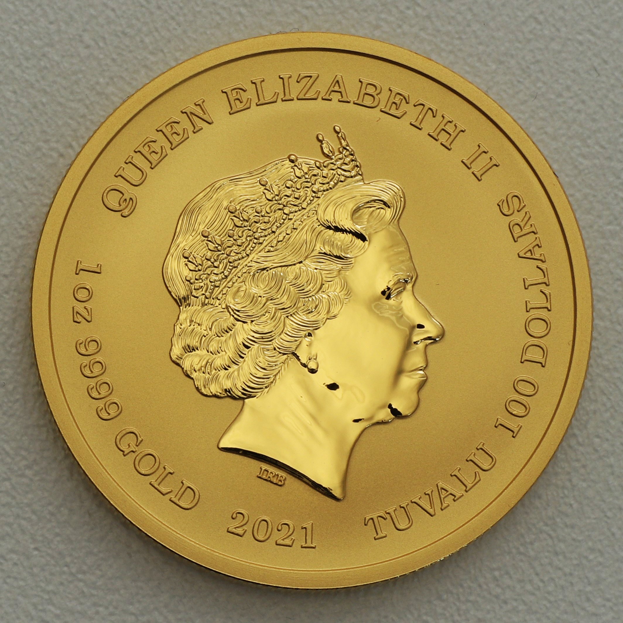 Goldmünze 1oz "Tempus Fugit – Armor Manet" 2021 Ottifanten – Kissing Ottifants (Tuvalu) - Detailansicht 1