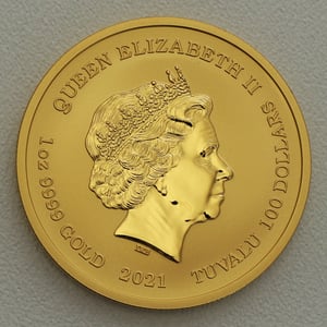 Goldmünze 1oz "Tempus Fugit – Armor Manet" 2021 Ottifanten – Kissing Ottifants (Tuvalu) - Miniaturansicht 2