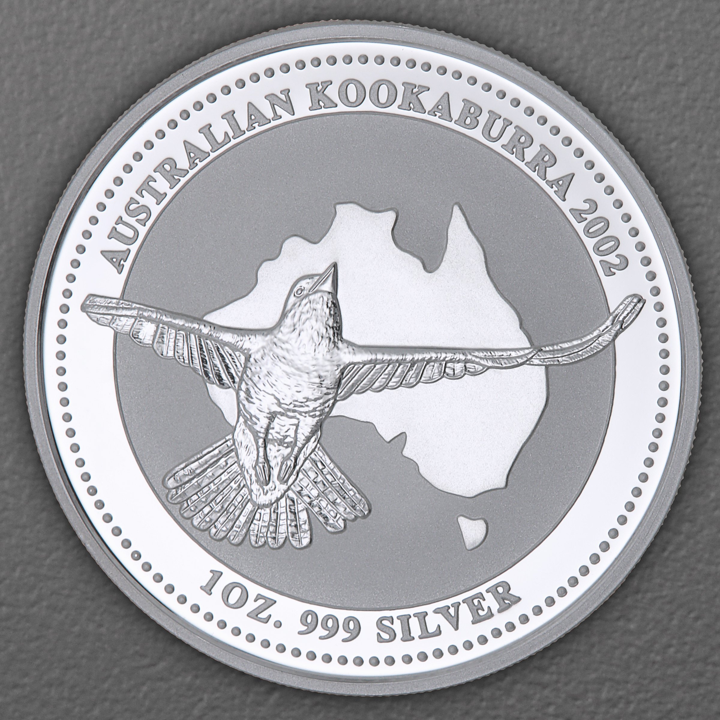 Silbermünze 1oz "Kookaburra" 2002 (Australien) - Hauptansicht