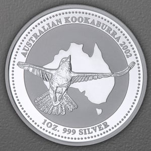 Silbermünze 1oz "Kookaburra" 2002 (Australien) - Hauptansicht