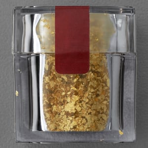 Goldflocken 100mg, essbar, im Acrylstreuer - Miniaturansicht 3