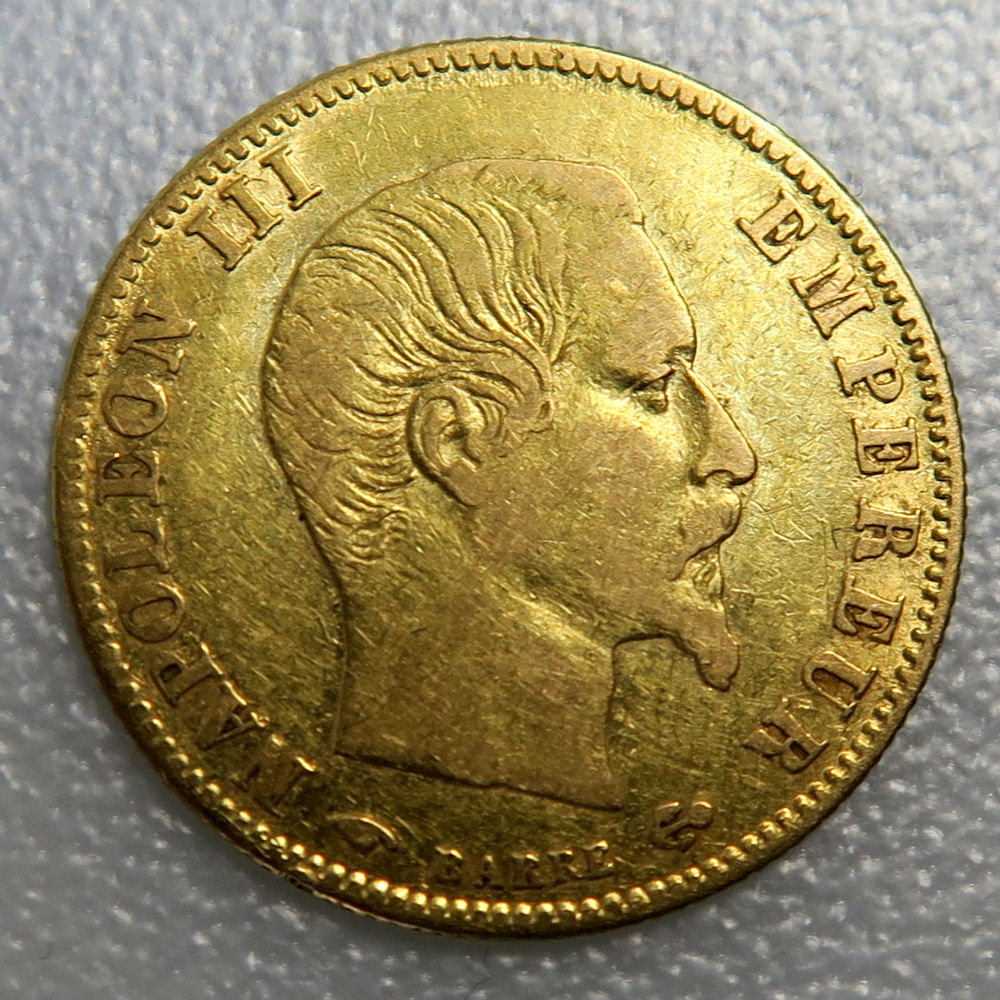 Goldmünze 5 Francs "Napoleon III." (Frankreich) - Detailansicht 2