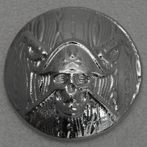 Silber 3-D Barren "Jolly Roger Pirate Round" 2oz - Miniaturansicht 1