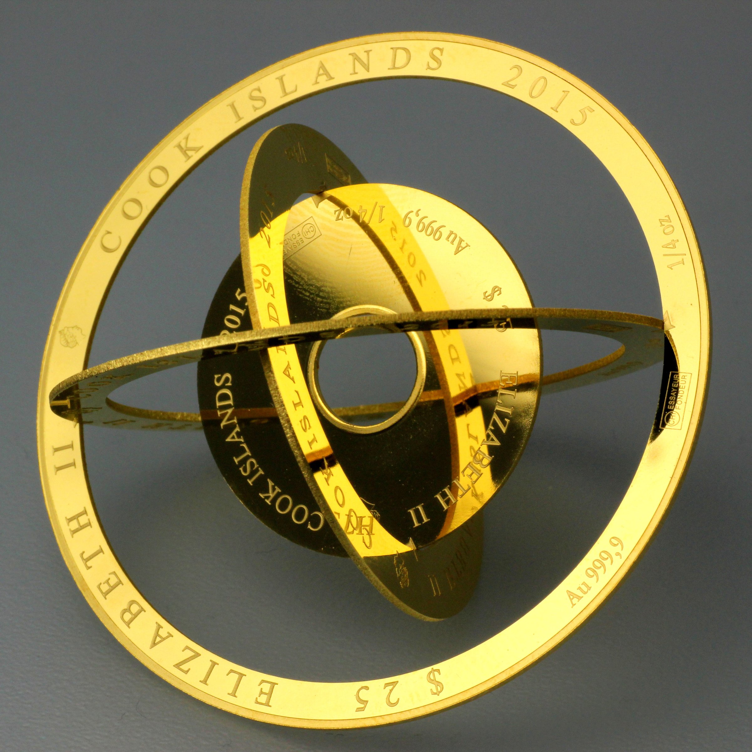 Goldmünze 4 x 1/4oz "Armillary" (Cook Islands) - Detailansicht 5