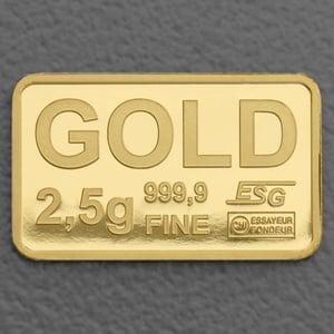 Goldbarren 2,5g Gravur "Ich Liebe Dich" - Miniaturansicht 2