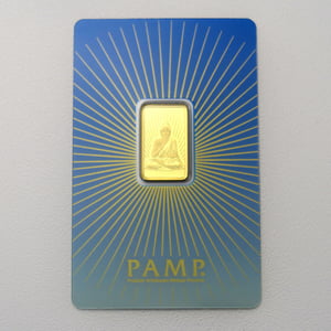 Goldbarren 5g PAMP "Buddha" - Hauptansicht