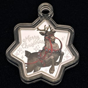 Silbermünze 1oz "Christmas" 2019 (PP/koloriert) Star-Shaped Coin (Australien) - Miniaturansicht 3