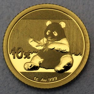 Goldmünze 1g "Panda" 2017 (China) - Hauptansicht