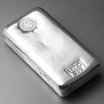 Silberbarren 1kg Perth Mint, gegossen - Miniaturansicht 3