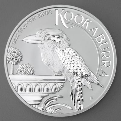 Silbermünze 10oz "Kookaburra" 2022 diff. (Australien) - Miniaturansicht 1