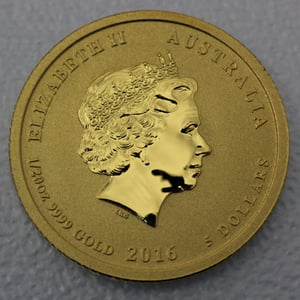 Goldmünze 1/20oz "Affe" 2016 Lunar II – Year of the Monkey (Australien) - Miniaturansicht 2
