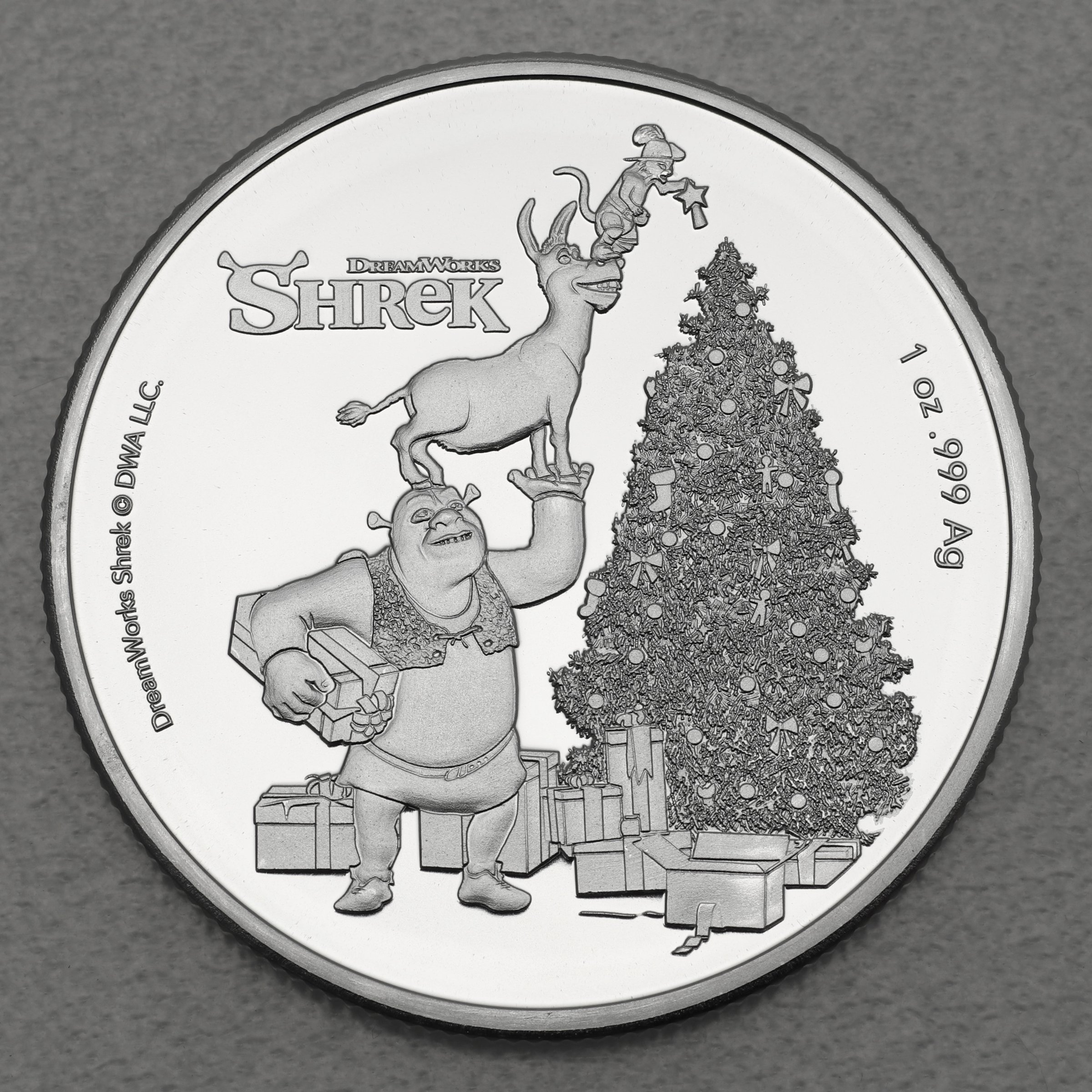 Silbermünze 1oz "Shrek" 2021 Weihnachten (Fidschi) - Hauptansicht