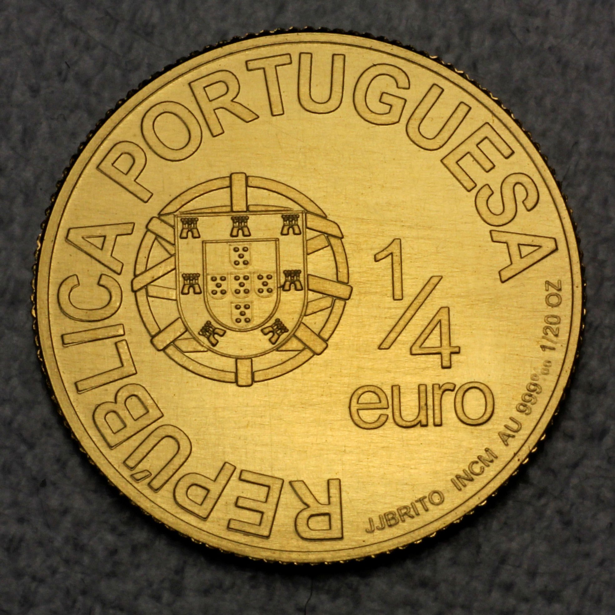 Goldmünze 0,25 Euro "D. Afonso Henriques" 2006 (Portugal) - Detailansicht 1