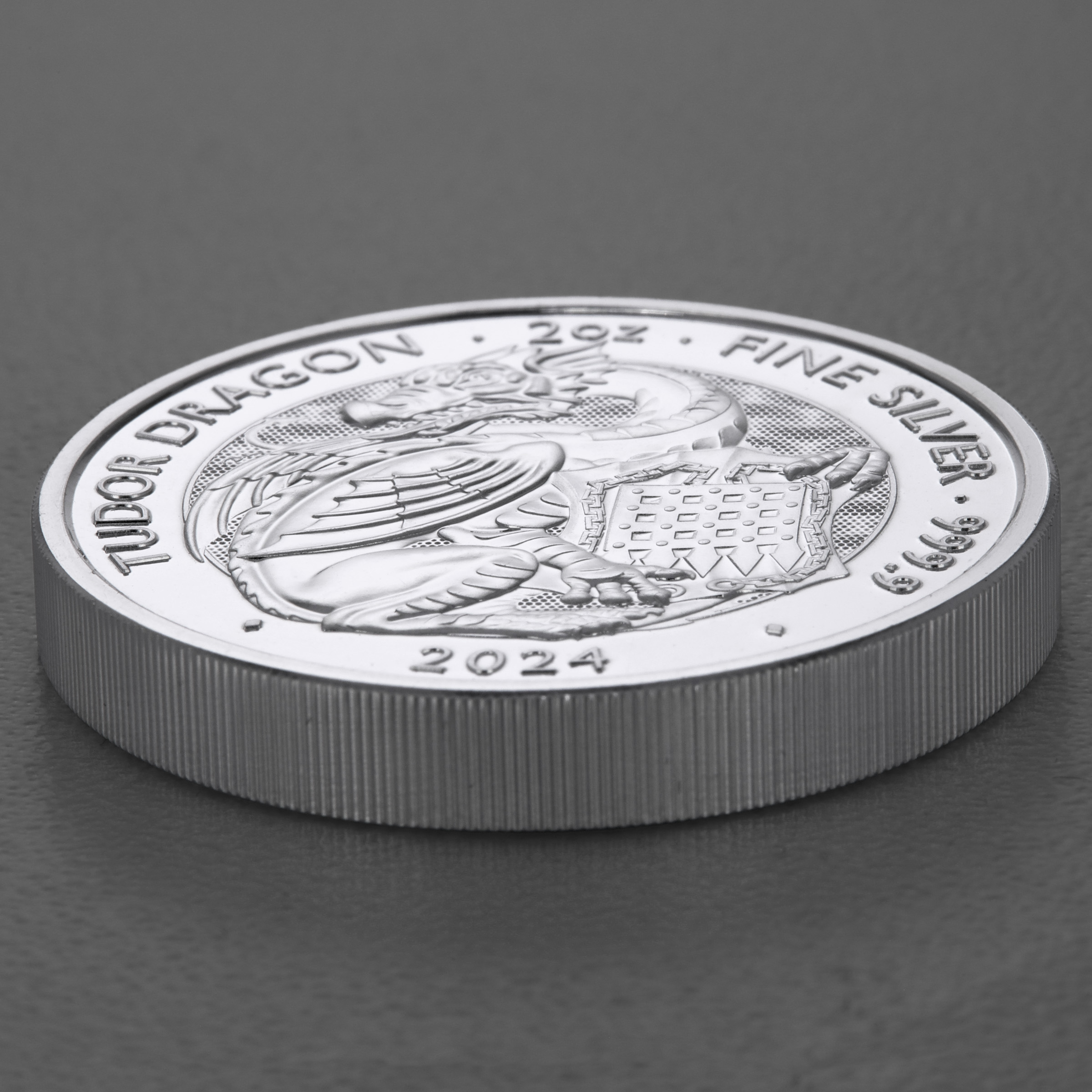 Silbermünze 2oz "Tudor Dragon" 2024 Royal Tudor Beasts (Großbritannien) - Detailansicht 2