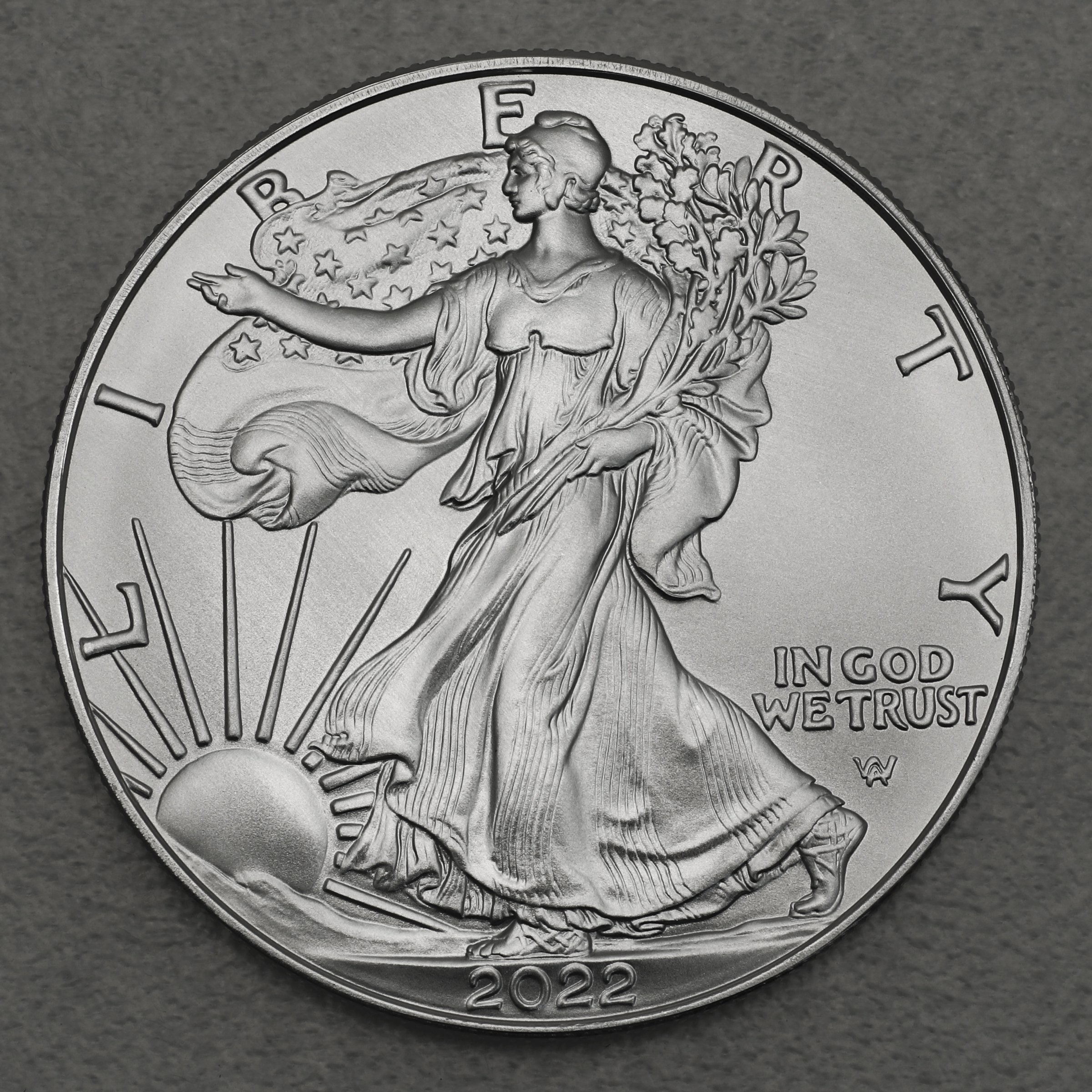 Silbermünze 1oz "American Eagle" 2022 Typ 2 diff. (USA) - Detailansicht 1