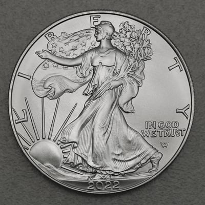 Silbermünze 1oz "American Eagle" 2022 Typ 2 diff. (USA) - Miniaturansicht 2
