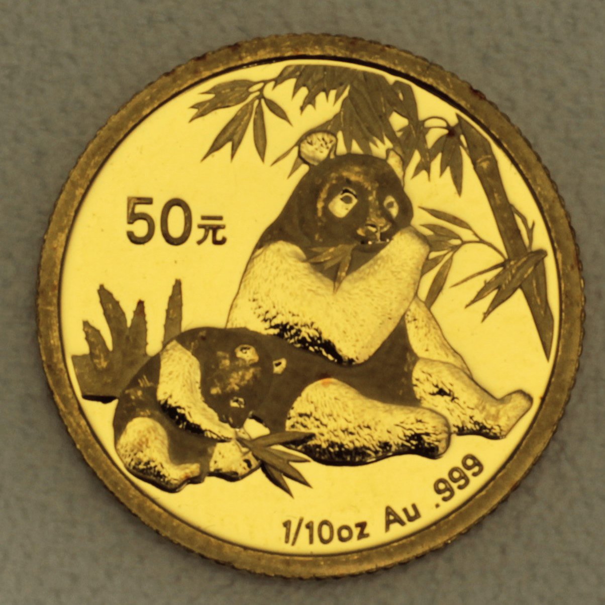 Goldmünze 1/10oz "Panda" 2007 (China) - Hauptansicht