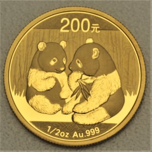Goldmünze 1/2oz "Panda" 2009 (China) - Hauptansicht