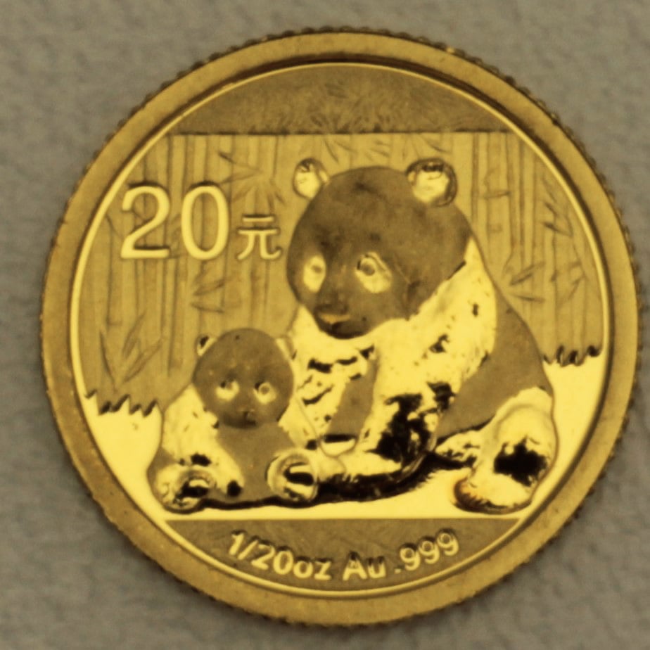 Goldmünze 1/20oz "Panda" 2012 (China) - Hauptansicht
