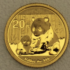 Goldmünze 1/20oz "Panda" 2012 (China) - Hauptansicht