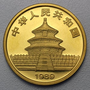 Goldmünze 1oz "Panda" 1989 (China) - Miniaturansicht 2