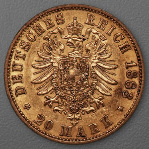 Goldmünze 20 Mark "Wilhelm I." 1883-A J.246 (Preußen) - Miniaturansicht 2