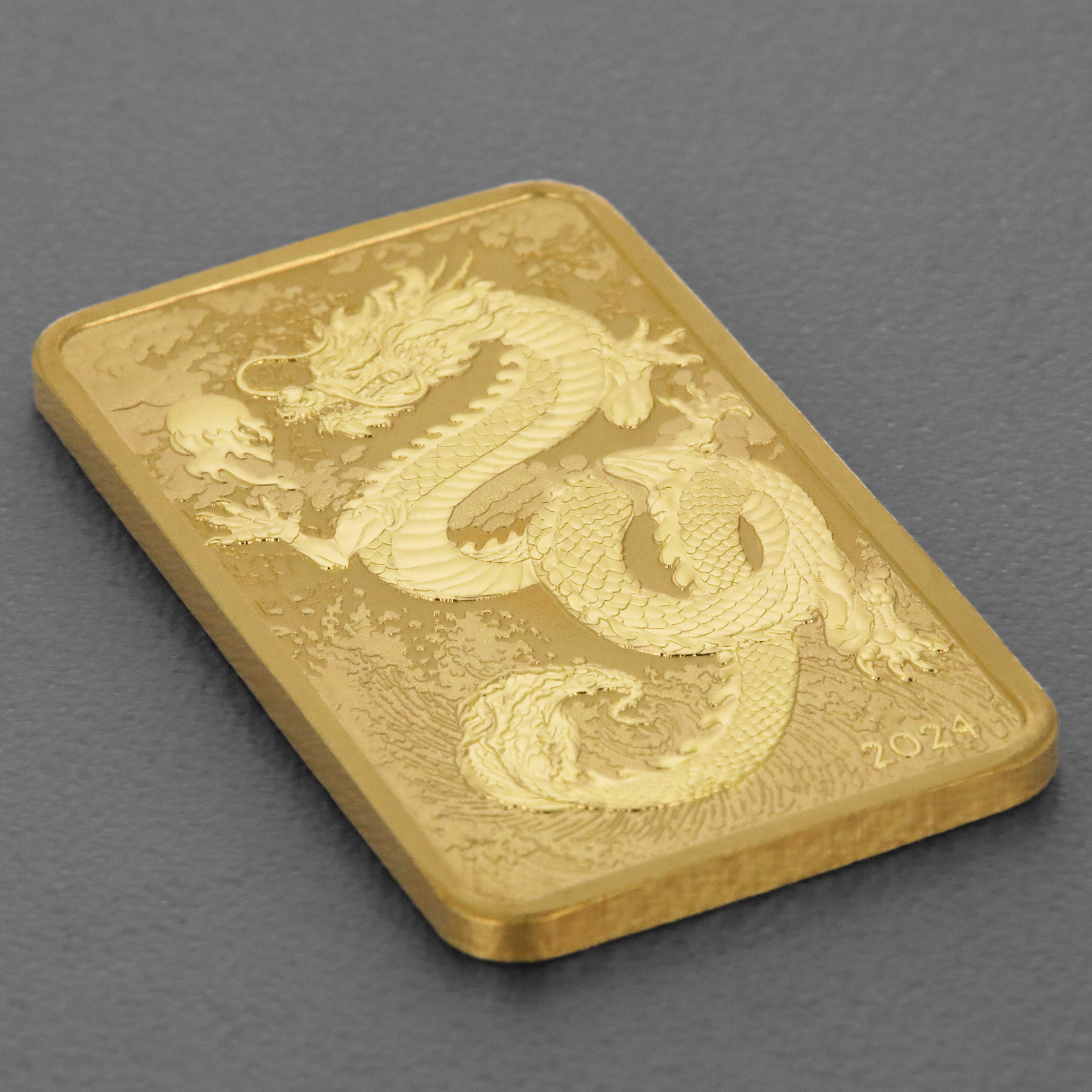Gold Münzbarren 1oz "Rectangular Dragon" 2024 (Australien) - Detailansicht 2