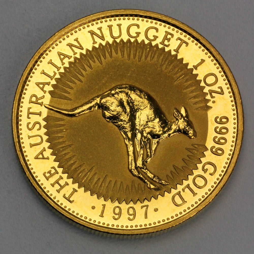 Goldmünze 1oz "Känguru" 1997 Australian Nugget (Australien) - Hauptansicht