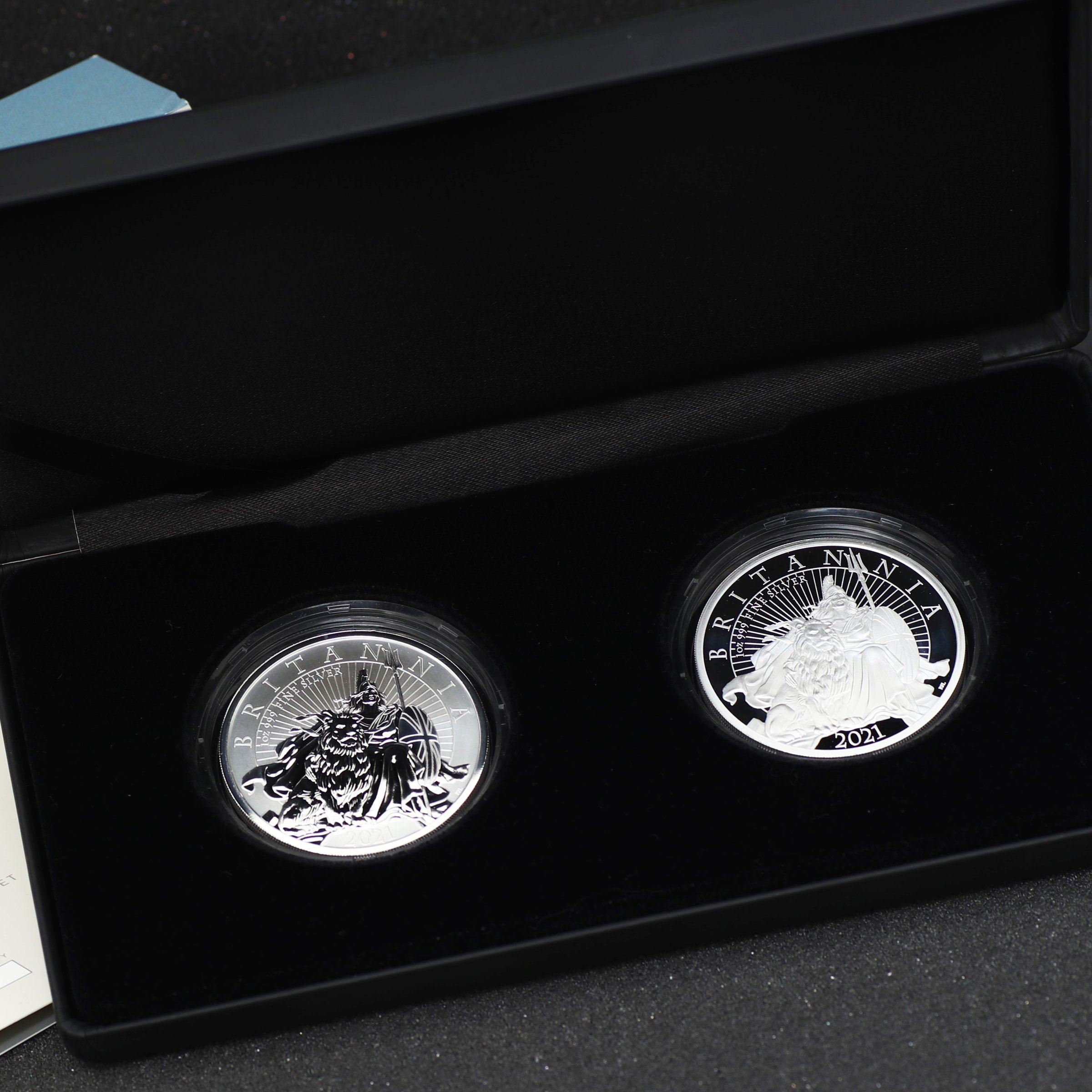 Silbermünzen "Britannia" 2021 (PP) Set – 2-teilig (Großbritannien) - Hauptansicht