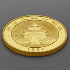 Goldmünze 1/2oz "Panda" 1994 (China) - Miniaturansicht 4