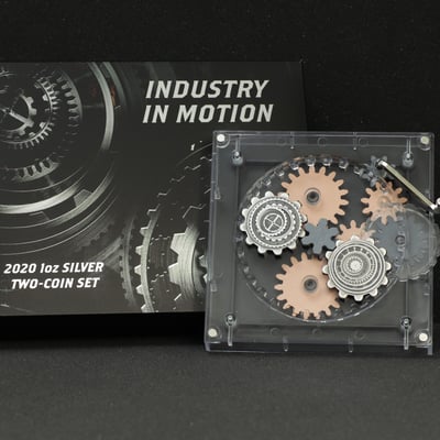 Silbermünzen 2 x 1oz "Industry in Motion" (AF) Set – 2-teilig (Tuvalu) - Miniaturansicht 4