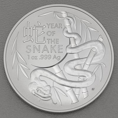 Silbermünze 1oz "Schlange" 2025 Lunar II (RAM) – Year of the Snake (Australien) - Hauptansicht