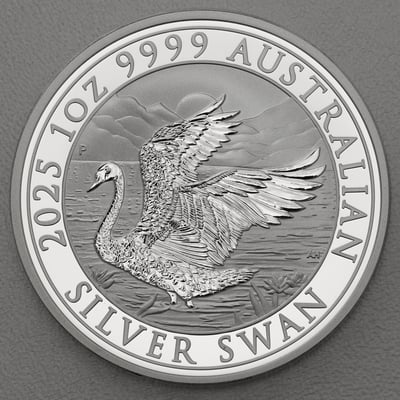 Silbermünze 1oz "Schwan" 2025 (Australien) - Hauptansicht