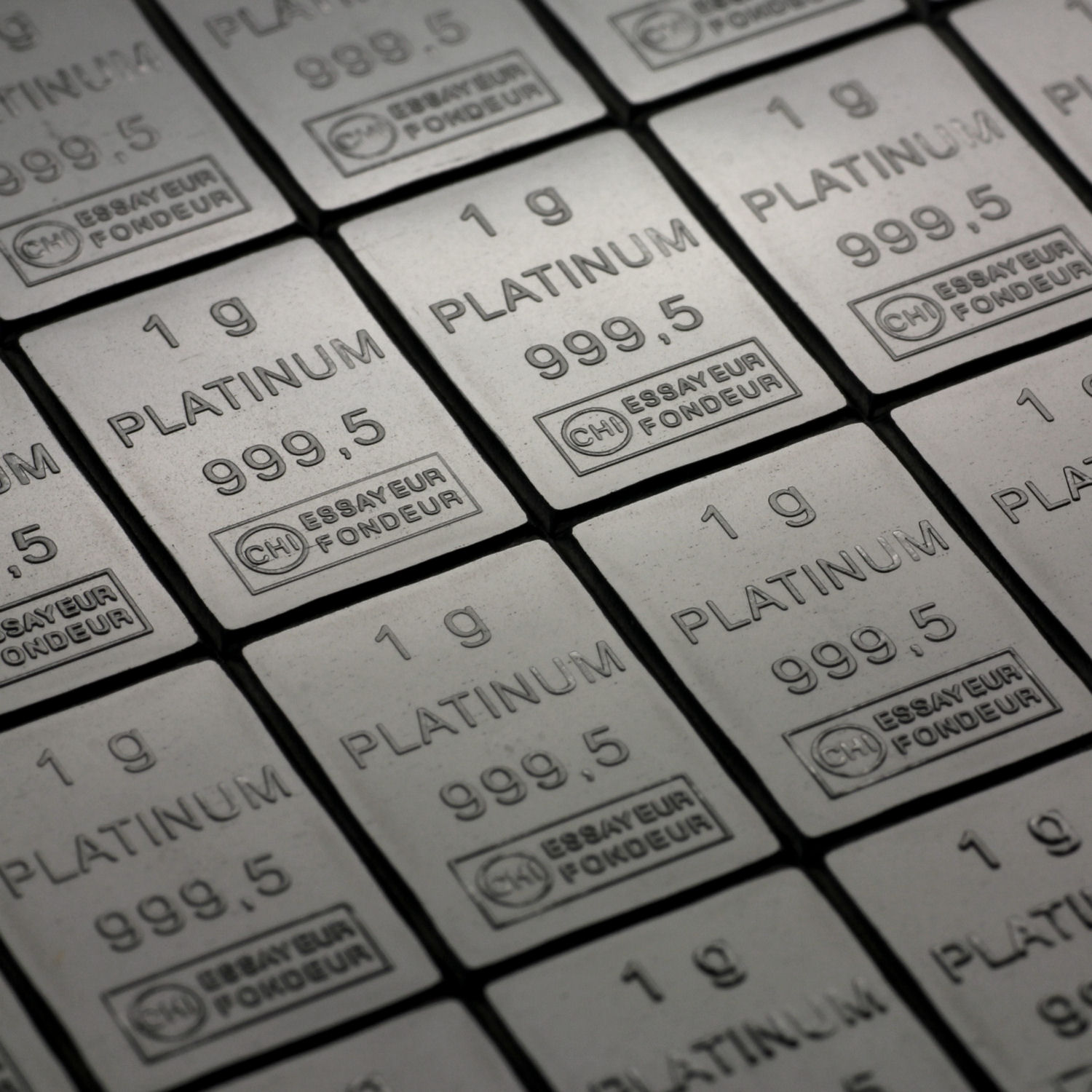 Platintafel (50x 1g Feinplatin) "CombiBar" - Detailansicht 1