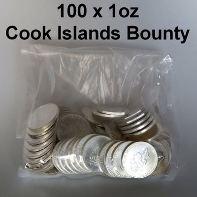 Silbermünze "Cook Islands" (Junk-Bag) 100x 1oz (Cook Islands) - Miniaturansicht 1