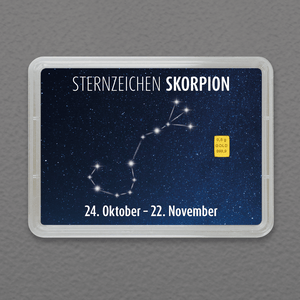 Goldbarren 0,5g "Sternzeichen: Skorpion" (Flip) - Hauptansicht