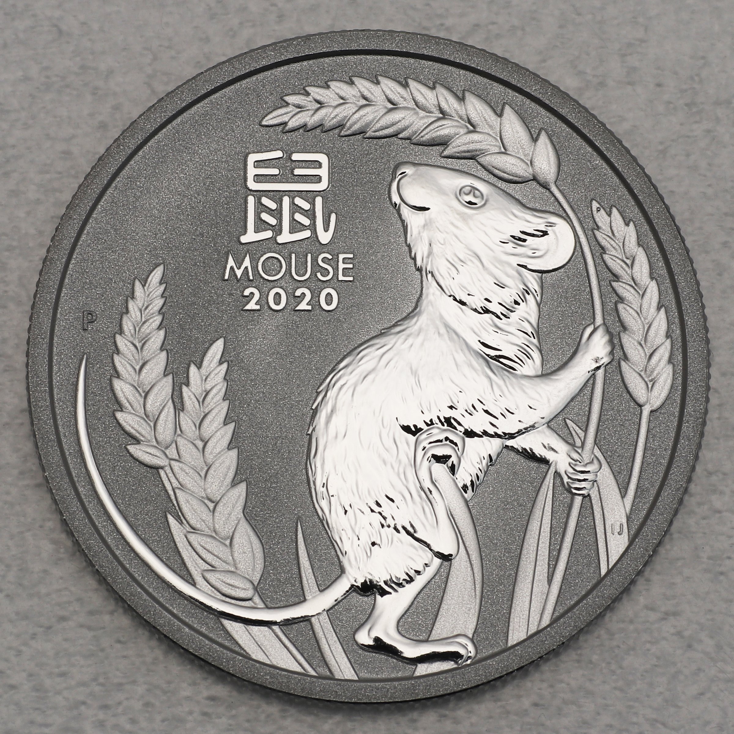 Platinmünze 1oz "Maus" 2020 Lunar III – Year of the Mouse diff. (Australien) - Hauptansicht