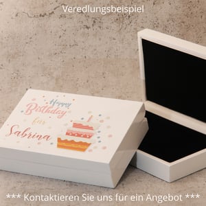 Luxus-Geschenkbox "Hochglanz weiß" (14,8x10,2cm) - Miniaturansicht 9
