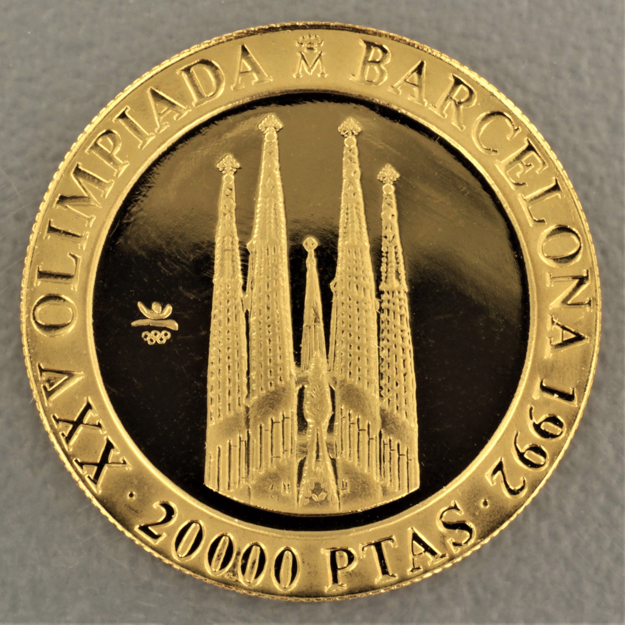 Goldmünze "20000 Pesetas" 1990 (Spanien) - Hauptansicht