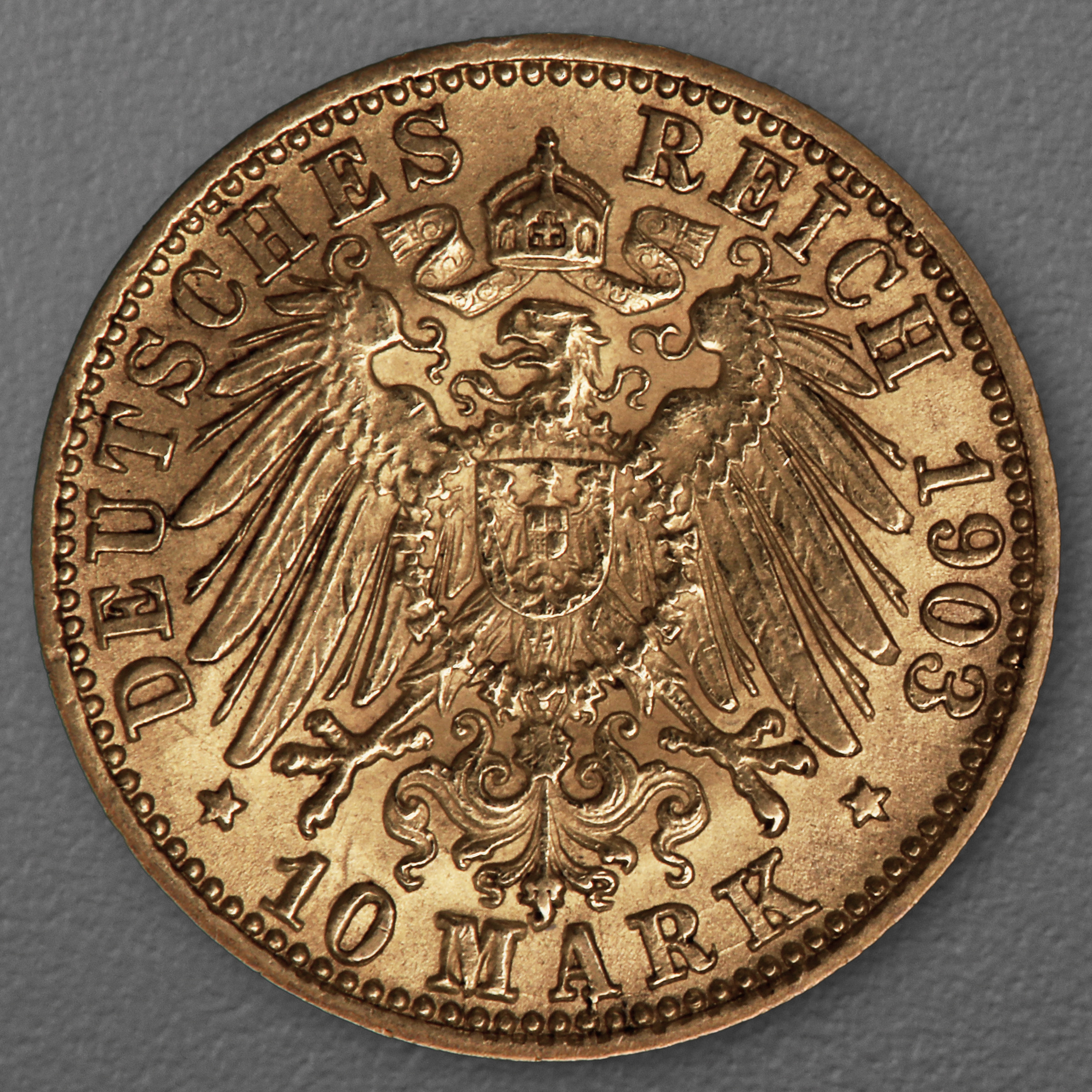 Goldmünze 10 Mark "Friedrich I." 1903-G J.190 (Baden) - Detailansicht 1