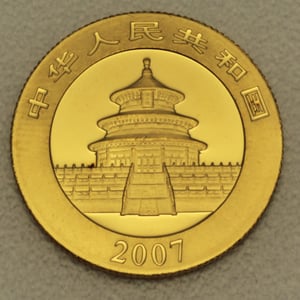 Goldmünze 1/4oz "Panda" 2007 (China) - Miniaturansicht 2