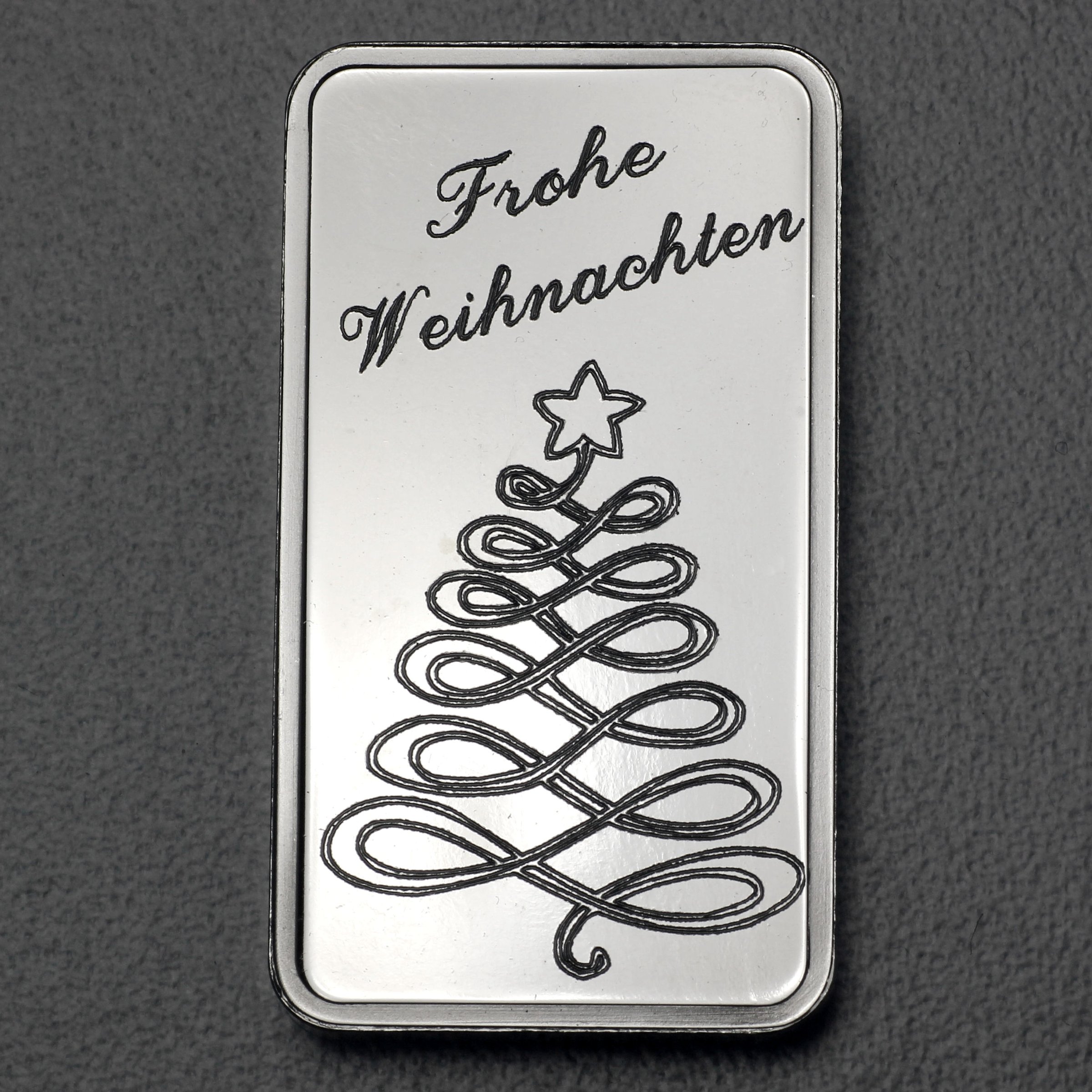 Silberbarren 1oz "Weihnachtsbaum" ESG - Hauptansicht