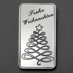 Silberbarren 1oz "Weihnachtsbaum" ESG - Hauptansicht