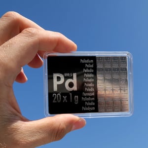 Palladiumtafel (20x 1g Feinpalladium) "CombiBar" - Miniaturansicht 6