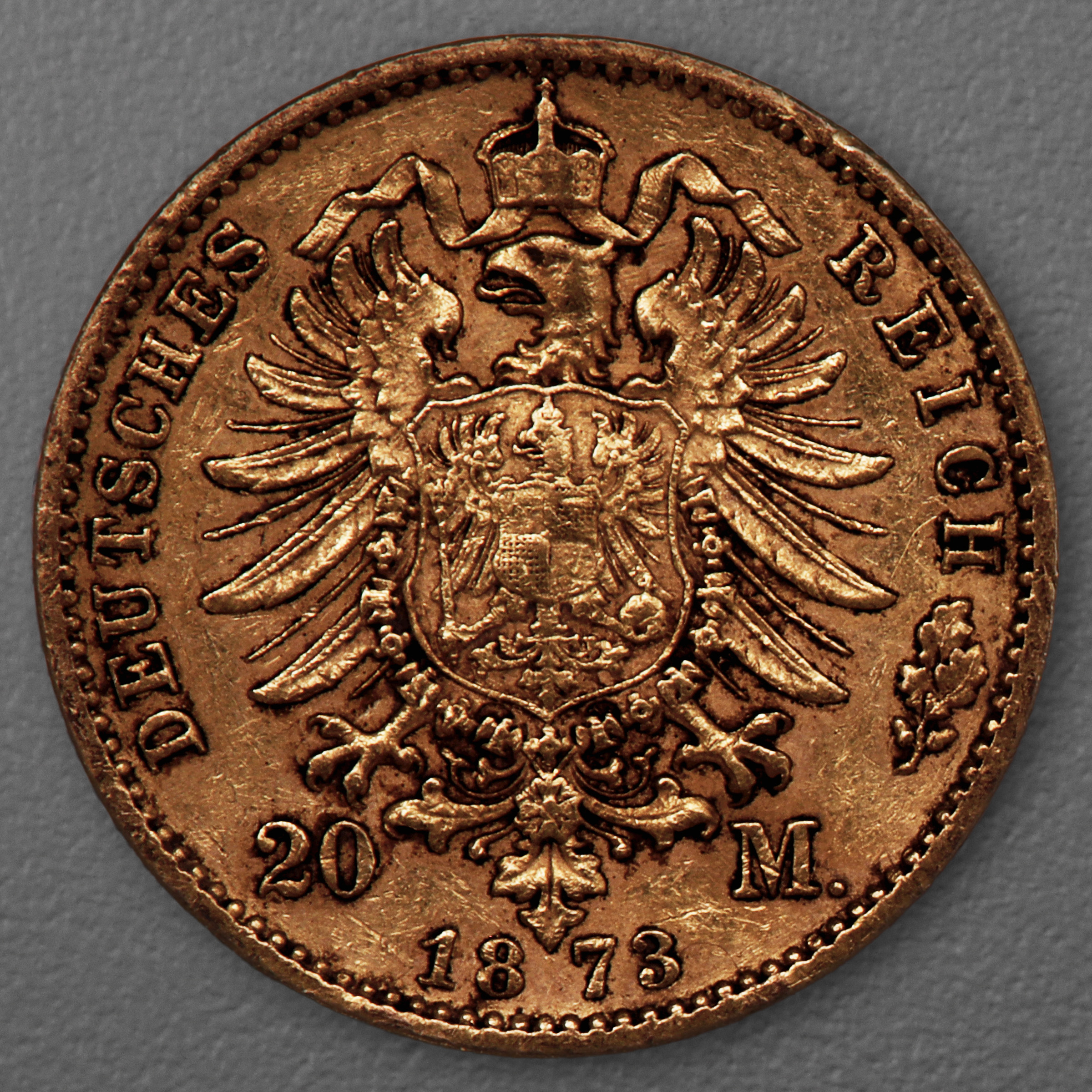 Goldmünze 20 Mark "Wilhelm I." 1873-B J.243 (Preußen) - Detailansicht 1