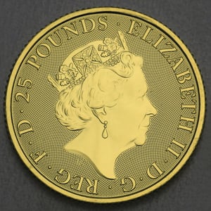 Goldmünze 1/4oz "White Horse of Hanover" 2020 The Queen s Beasts (Großbritannien) - Miniaturansicht 2