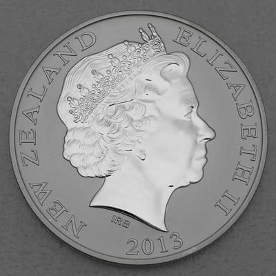 Silbermünze 1oz "Kiwi" 2013 Treasures of New Zealand (Neuseeland) - Miniaturansicht 2