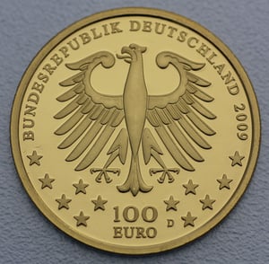 Goldmünze 100 Euro "Trier" 2009 Unesco-Weltkulturerbe (Deutschland) - Miniaturansicht 2