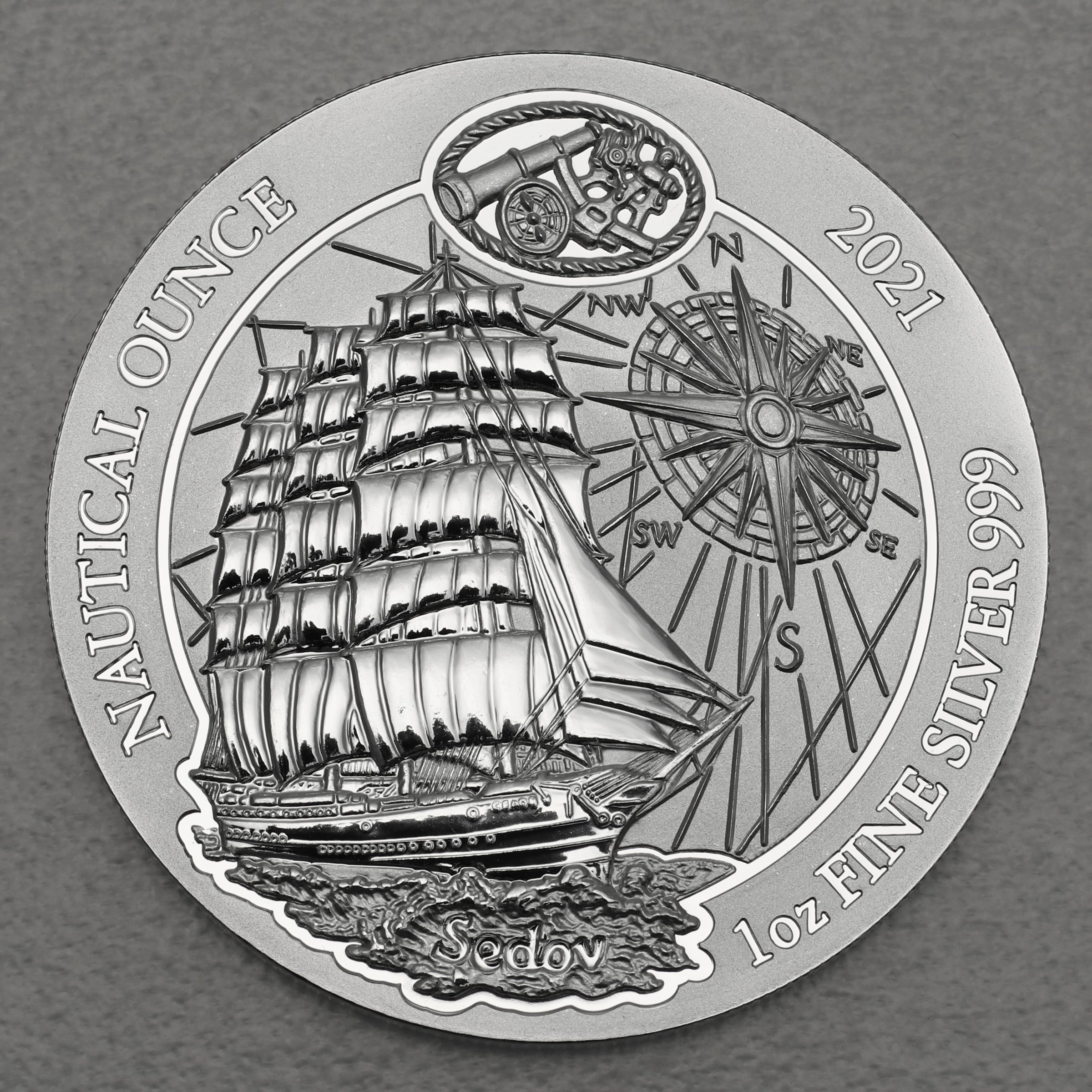 Silbermünze 1oz "Sedov" 2021 Nautical Ounce diff. (Ruanda) - Hauptansicht