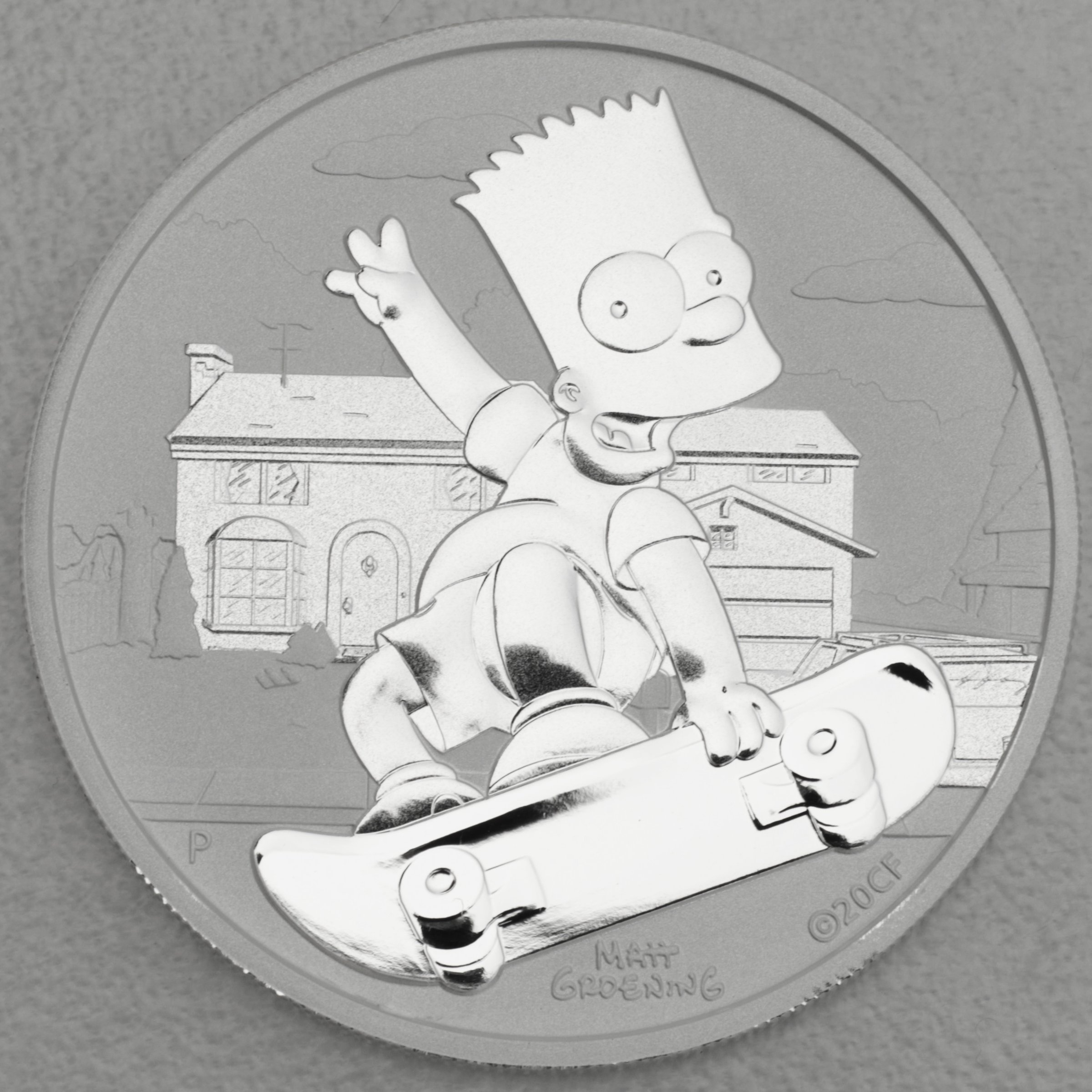 Silbermünze 1oz "Bart Simpson" 2020 The Simpsons (Tuvalu) - Hauptansicht